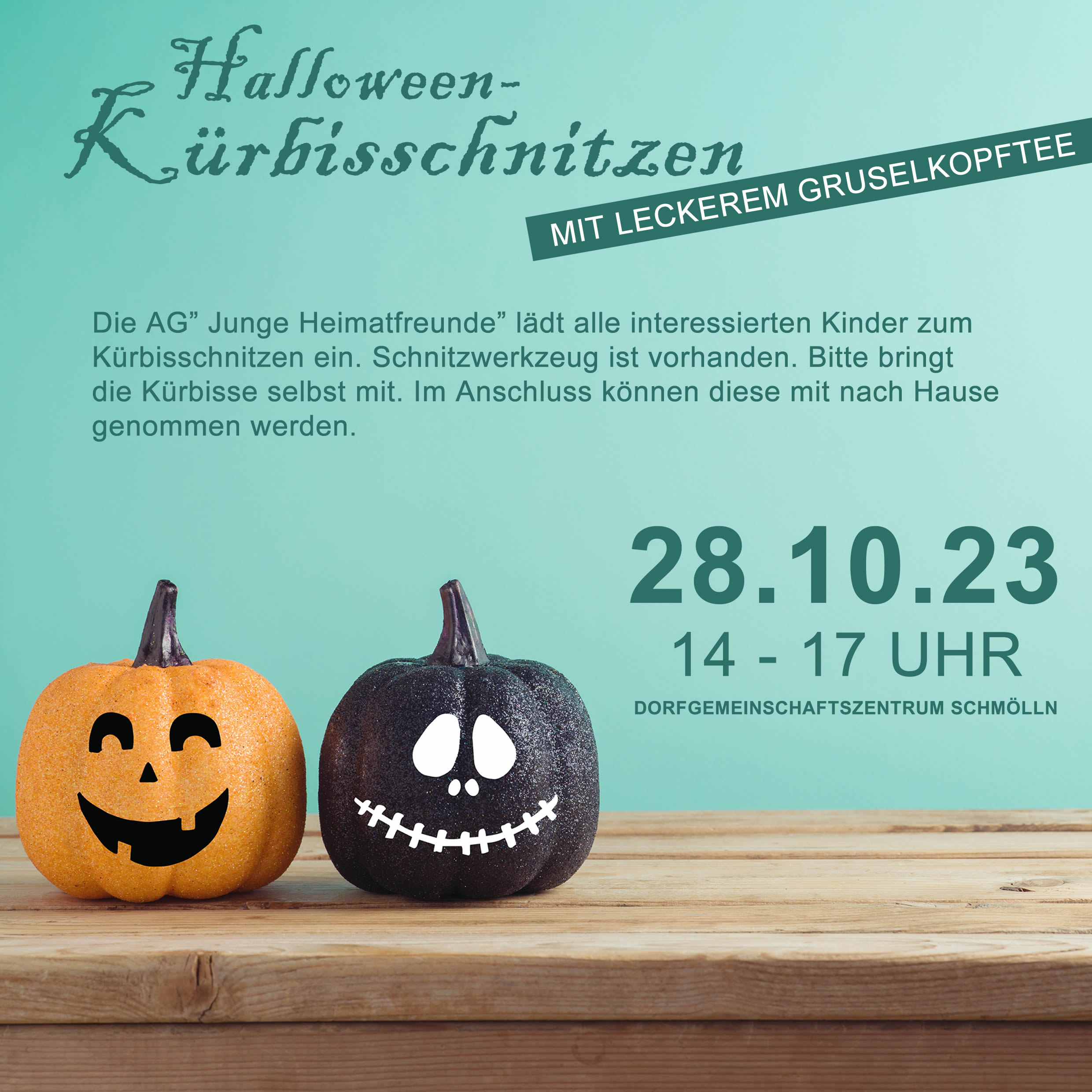 Halloween Kürbisschnitzen